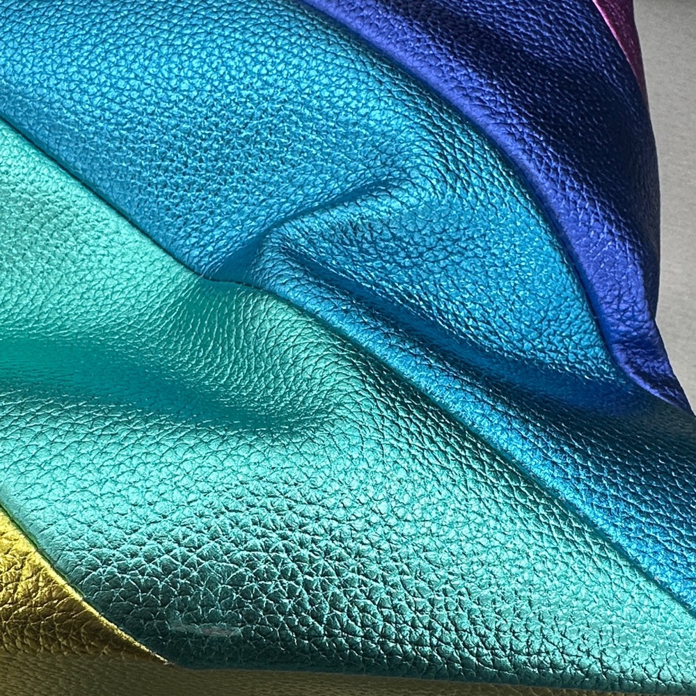 Kurt Geiger Rainbow Striped Shoulder Bag - Picture 4 of 9